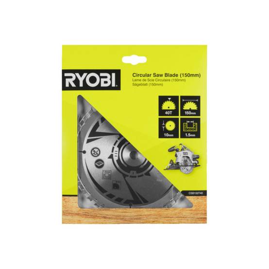 Ryobi - Pack RYOBI - Scie circulaire RWSL1801M - 18V One+ - diamètre 150 mm sans batterie ni chargeur - Lame - CSB150T40 - 150 mm - 40 dents - Image 5
