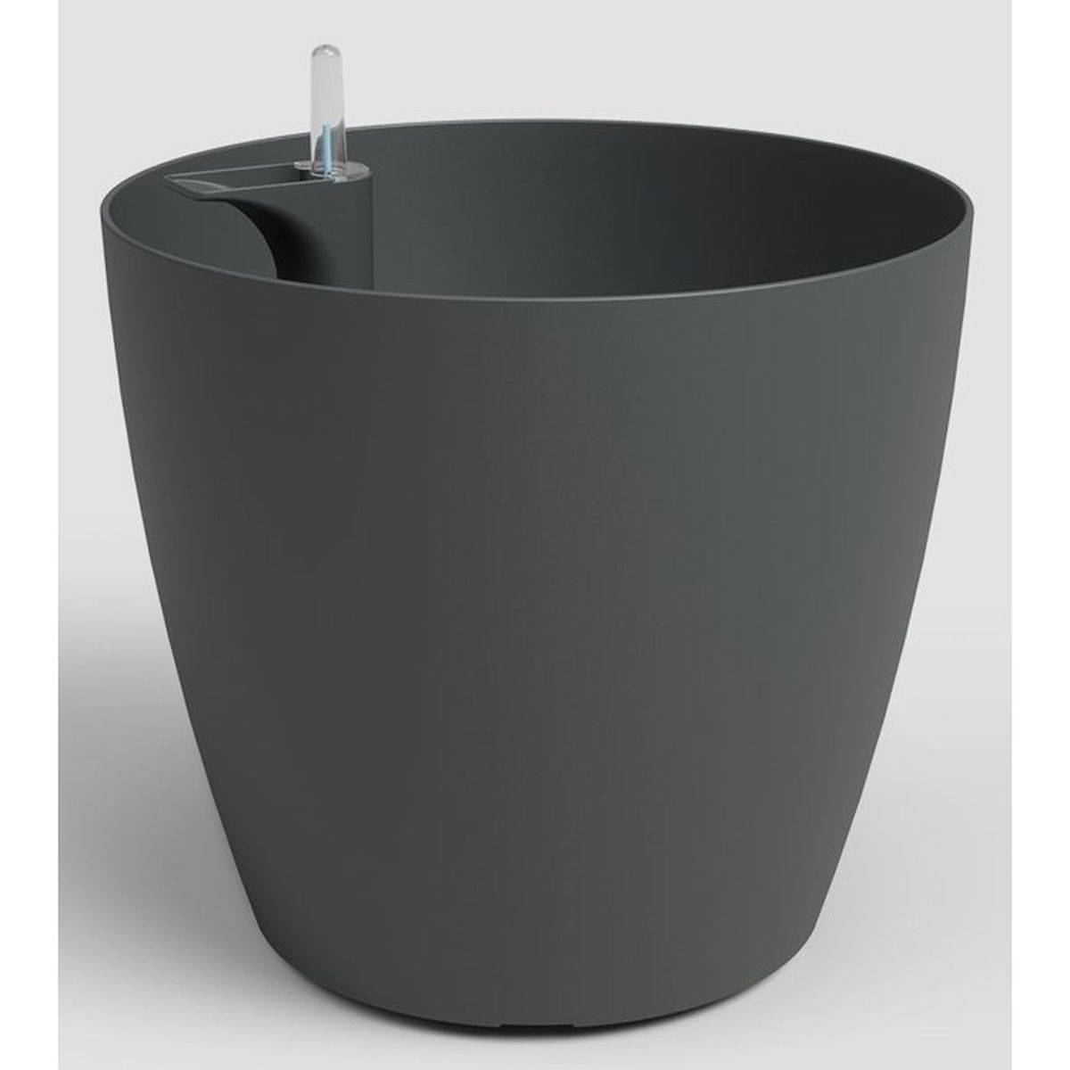 Artevasi - Pot de fleurs sur pieds San Remo Ø 43,3 x H 39,5 cm, gris anthracite mat, plastique anti-UV, système SWS - ARTEVASI - Image 1