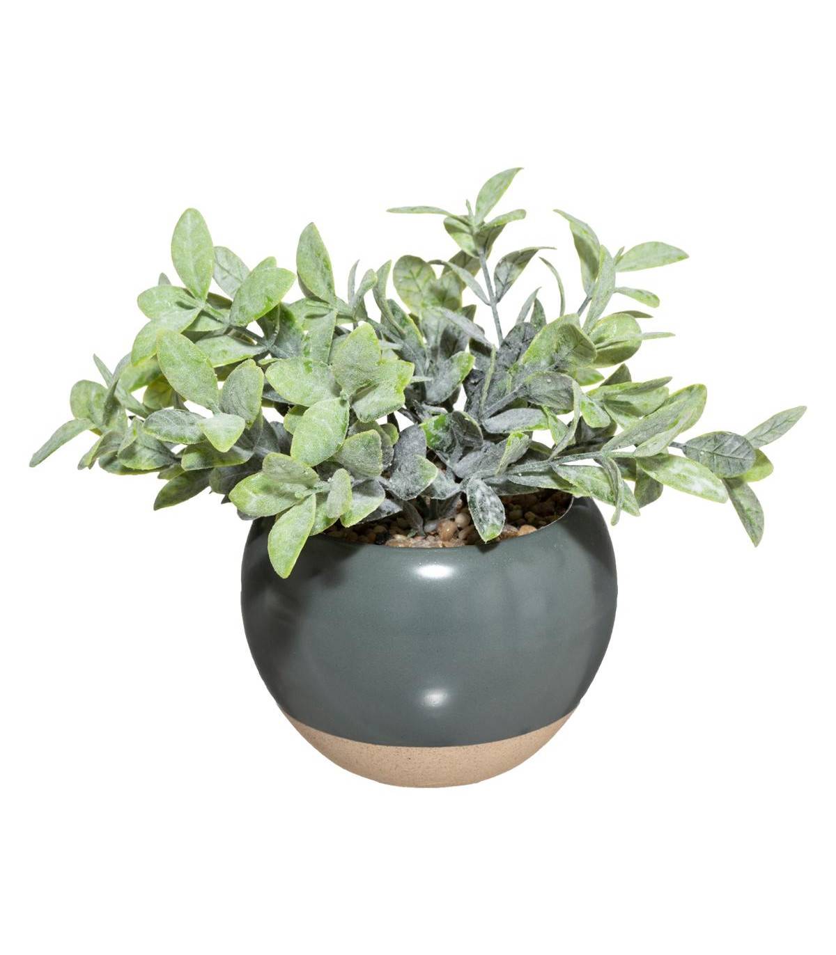 Plante artificielle dans Pot en Céramique D 24 x H 20 cm - Image 1