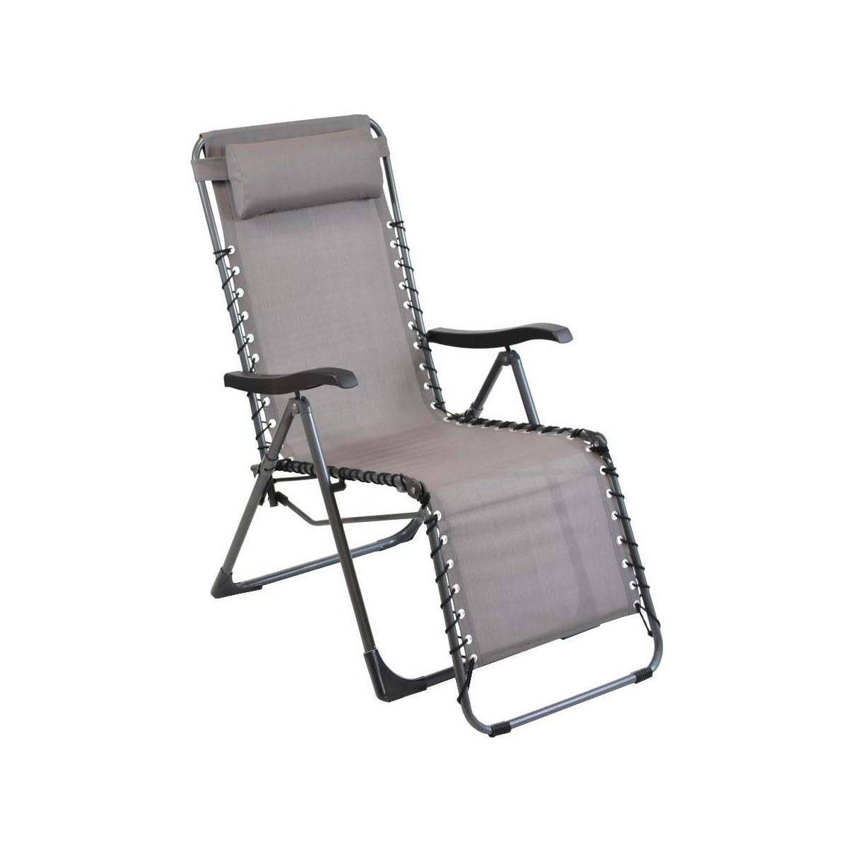 Alize - Fauteuil de jardin relax Néo Gris - Image 1
