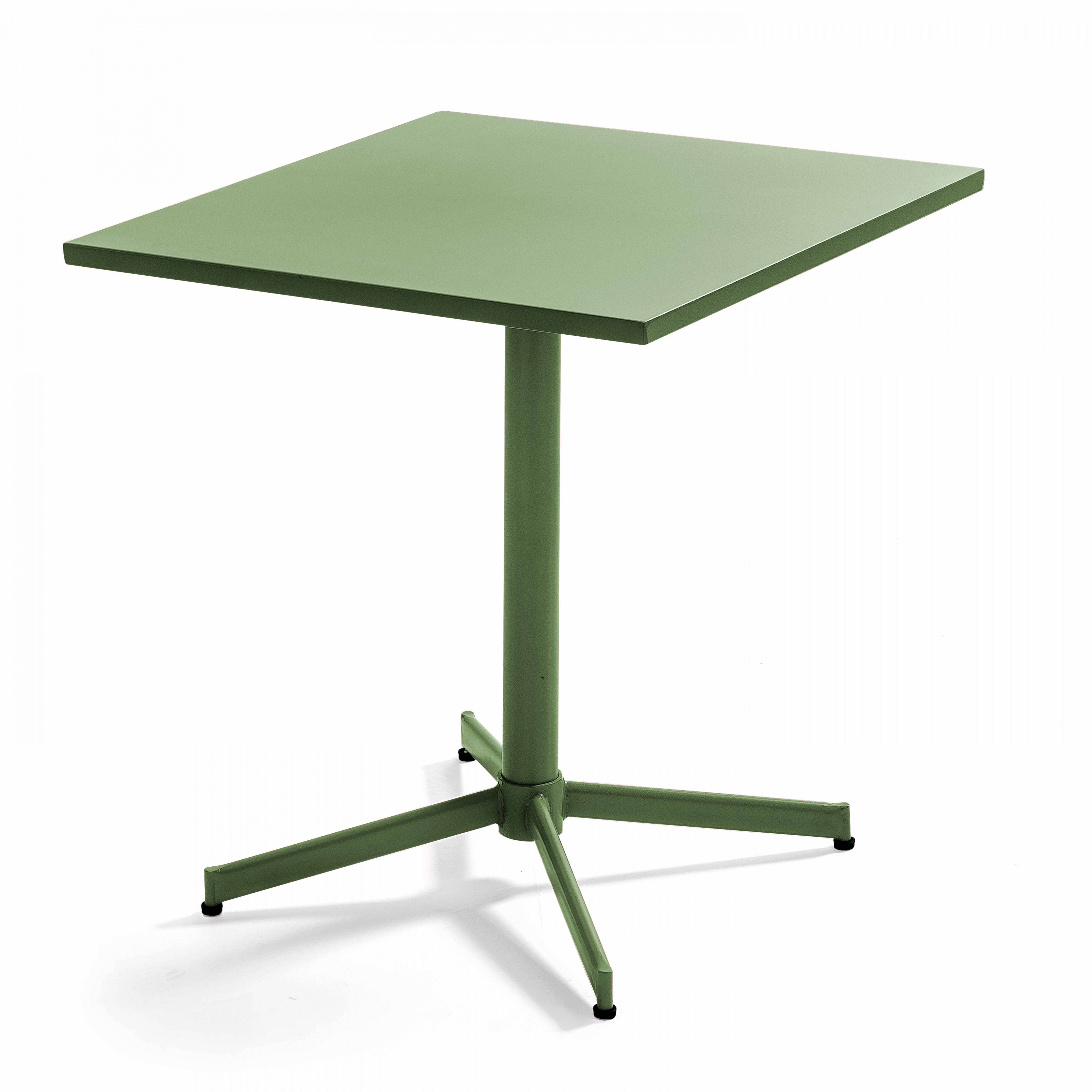 Oviala - Ensemble table de jardin inclinable et 2 chaises bistrot vert cactus Palavas - Oviala - Image 2