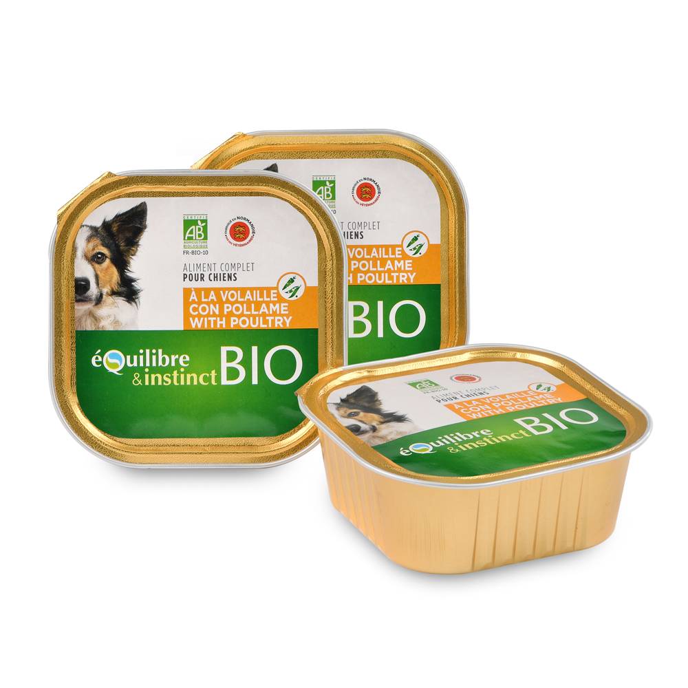 Equilibre & Instinct - Pâtées Bio à la Volaille pour Chien - Image 1