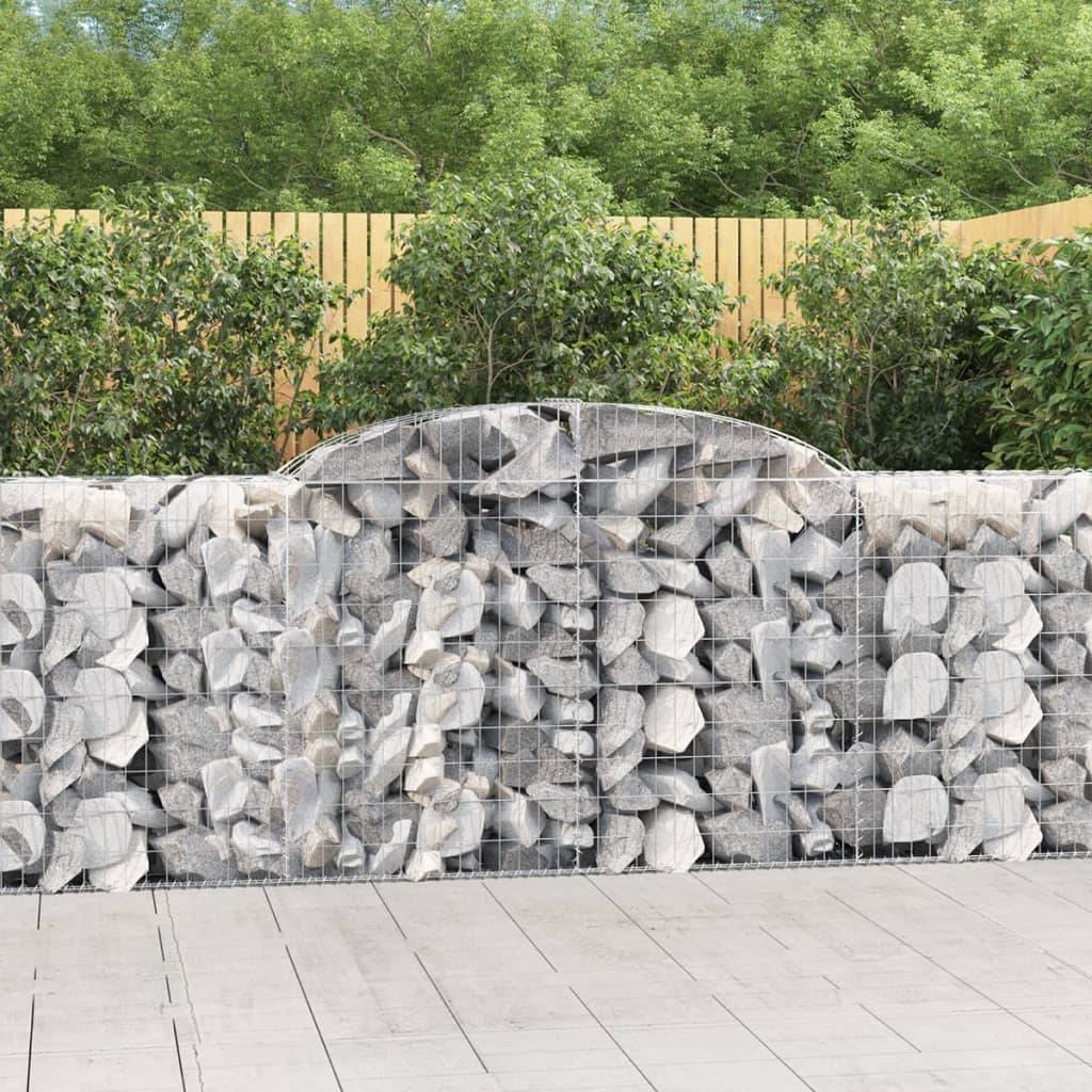 Vidaxl - Paniers à gabions arqués 8 pcs 300x50x100/120 cm fer galvanisé vidaXL 3146707 - Image 1