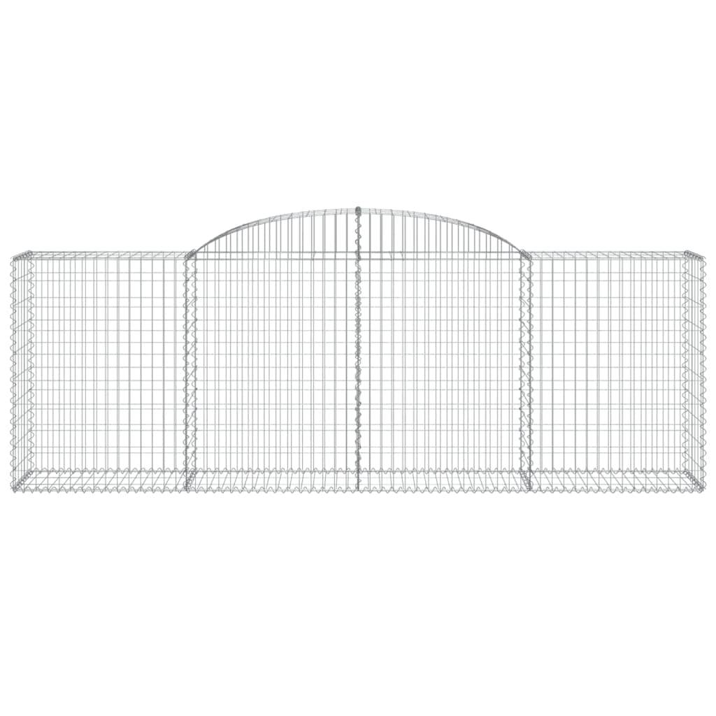 Vidaxl - Paniers à gabions arqués 8 pcs 300x50x100/120 cm fer galvanisé vidaXL 3146707 - Image 5