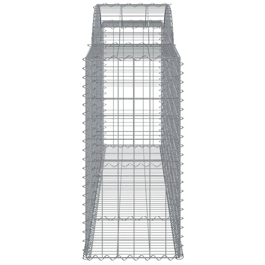 Vidaxl - Paniers à gabions arqués 8 pcs 300x50x100/120 cm fer galvanisé vidaXL 3146707 - Image 6