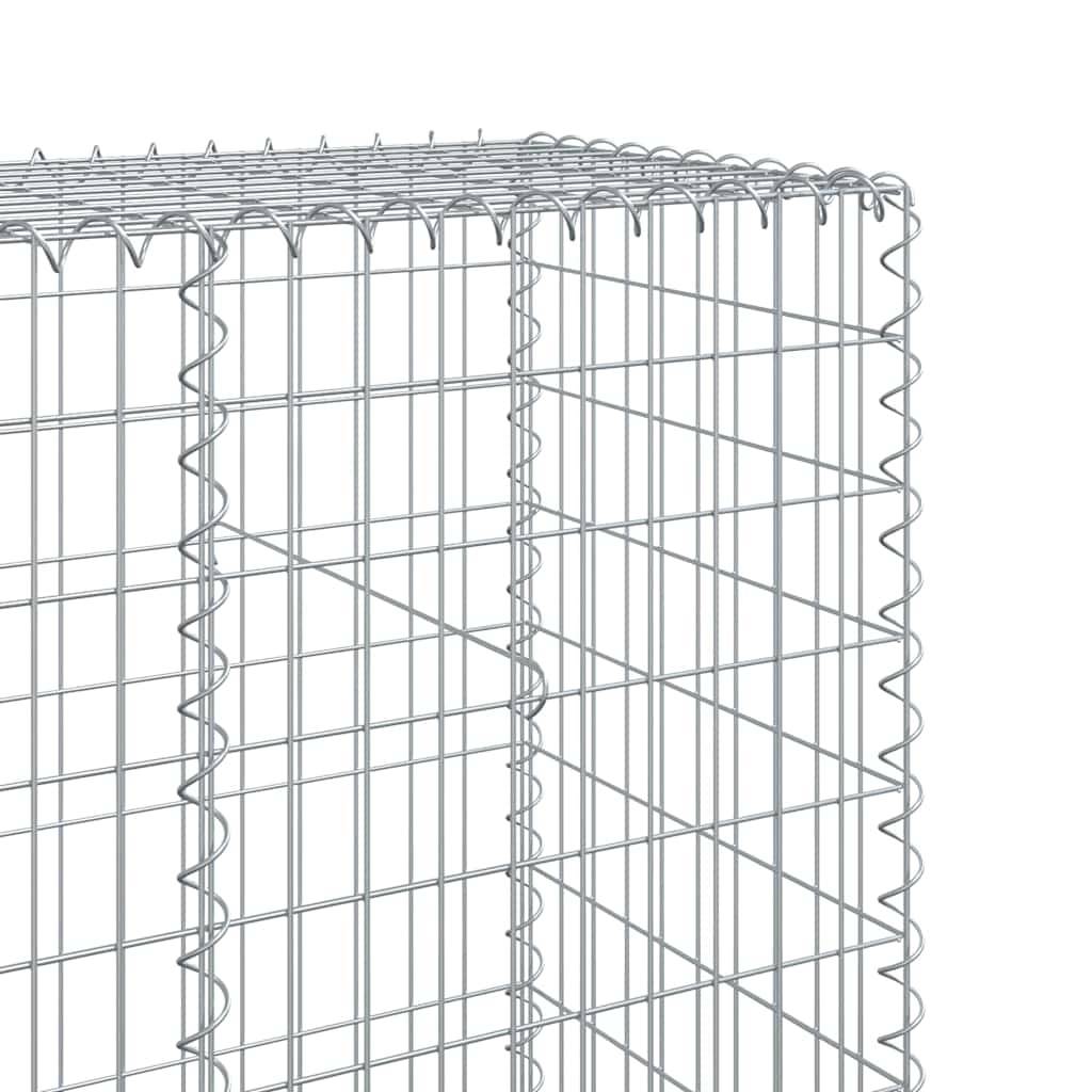 Vidaxl - Panier gabion avec couvercle 900x50x200 cm fer galvanisé vidaXL 3295174 - Image 4