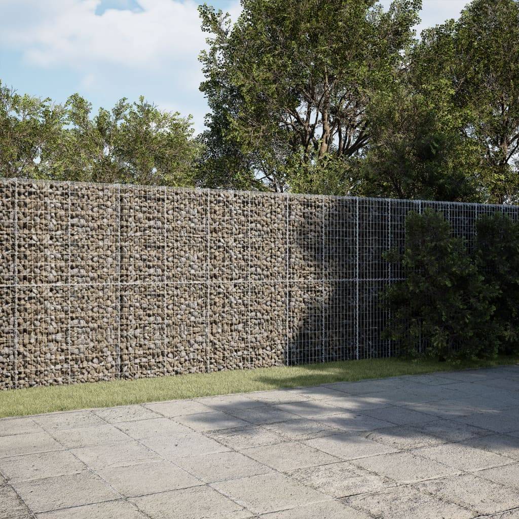 Vidaxl - Panier gabion avec couvercle 900x50x200 cm fer galvanisé vidaXL 3295174 - Image 1