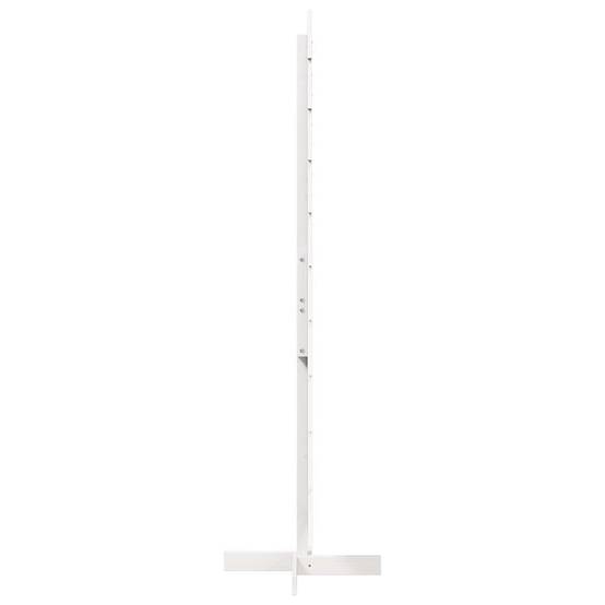 Sapin de Noël en Bois Pin Massif Décoration Intérieure 180 cm Blanc – ComfortXL Outdoor Living - Image 4