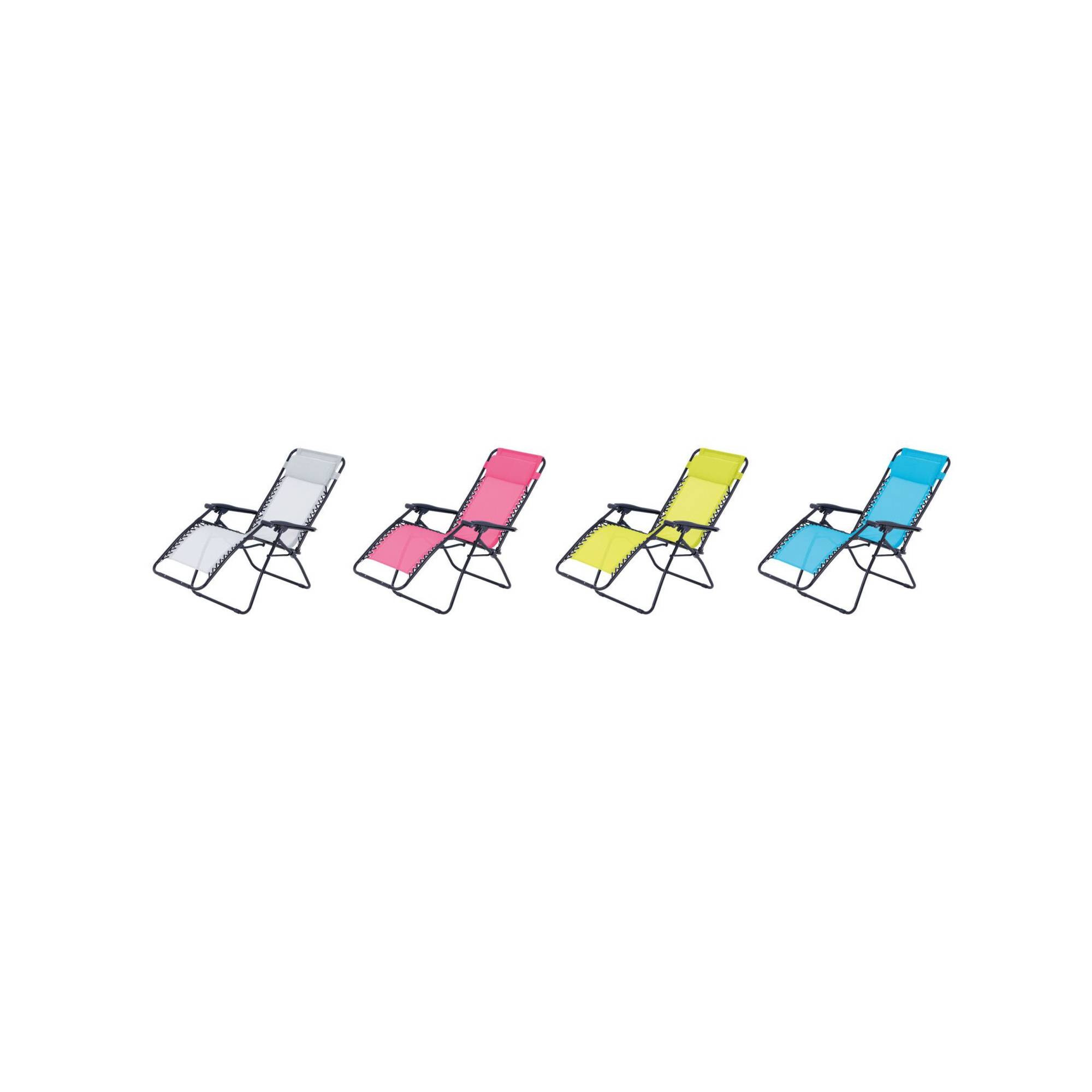 Fauteuil relax de jardin - O'Colors - Multi positions - Bleu - Image 3