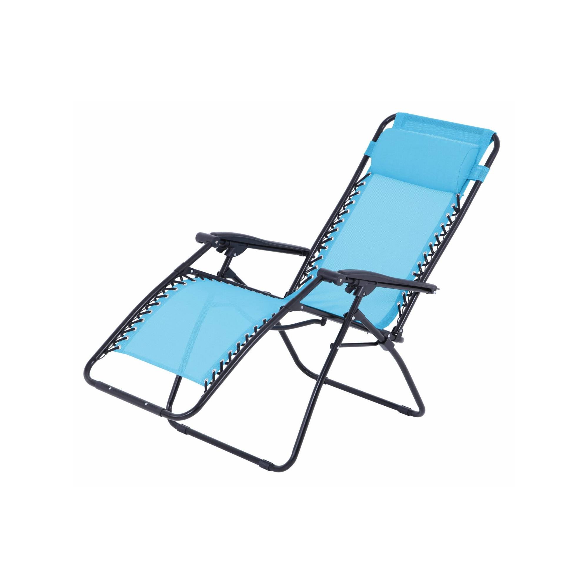 Fauteuil relax de jardin - O'Colors - Multi positions - Bleu - Image 1