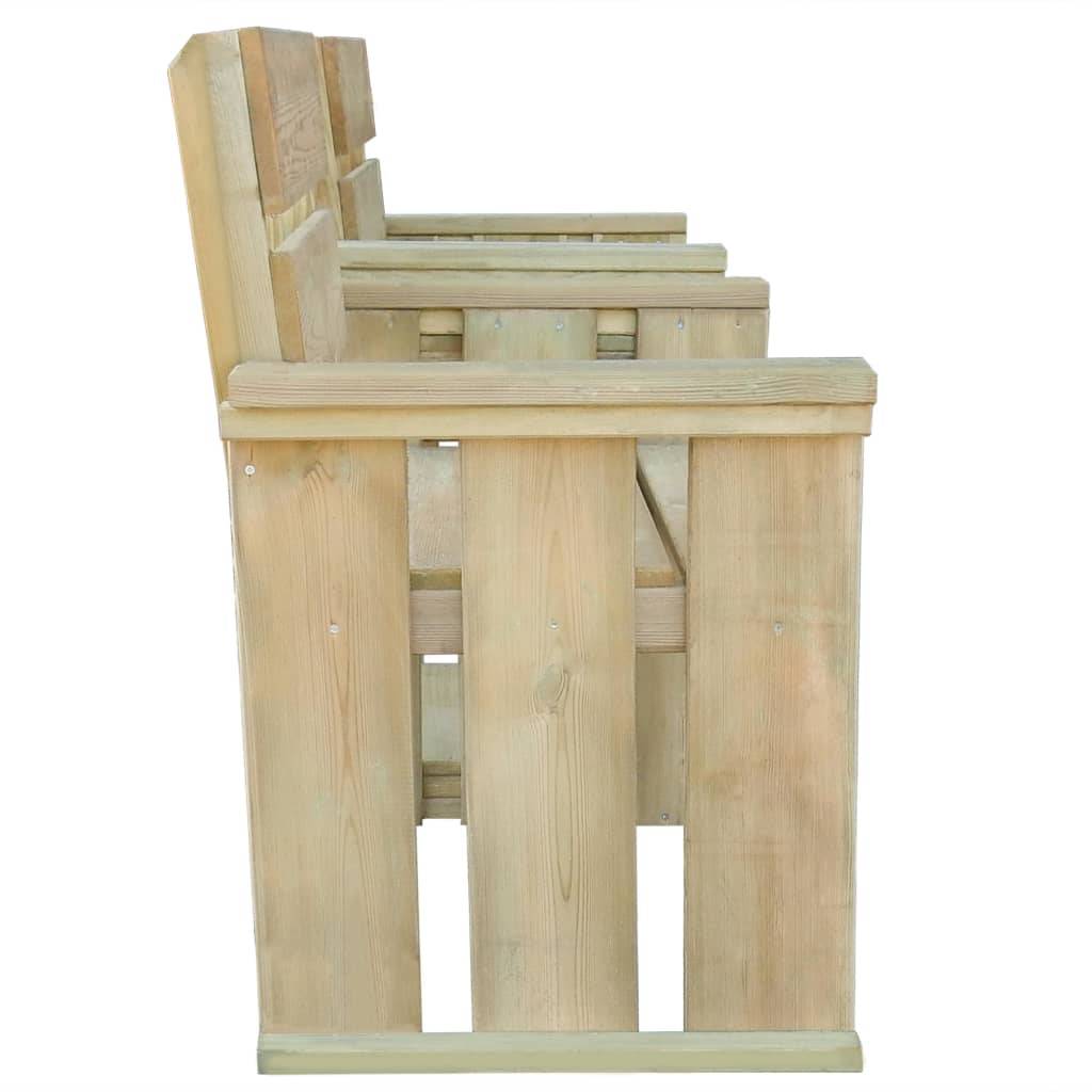 Maison Chic - Banc de jardin - Banc d'extérieur - Banquette à 2 places 150 cm Pinède imprégnée - Image 3
