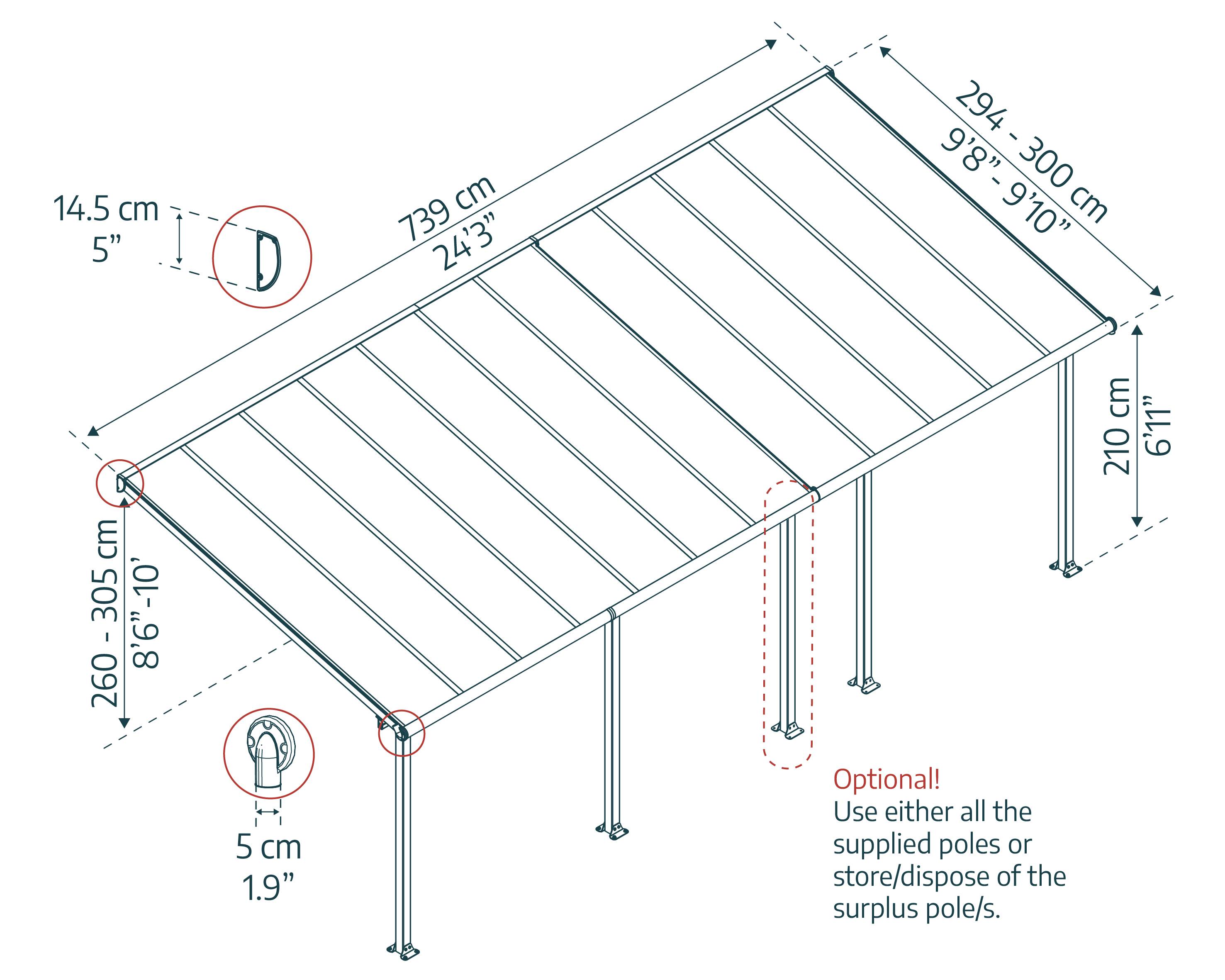 Canopia - Canopia Pergola Olympia 3X7,4 Blanche - Image 5