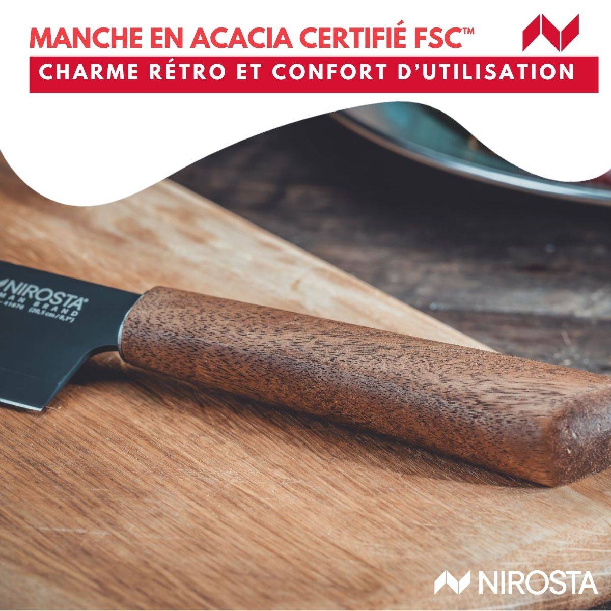 Couteau de chef 33 cm Nirosta Flow - Image 6