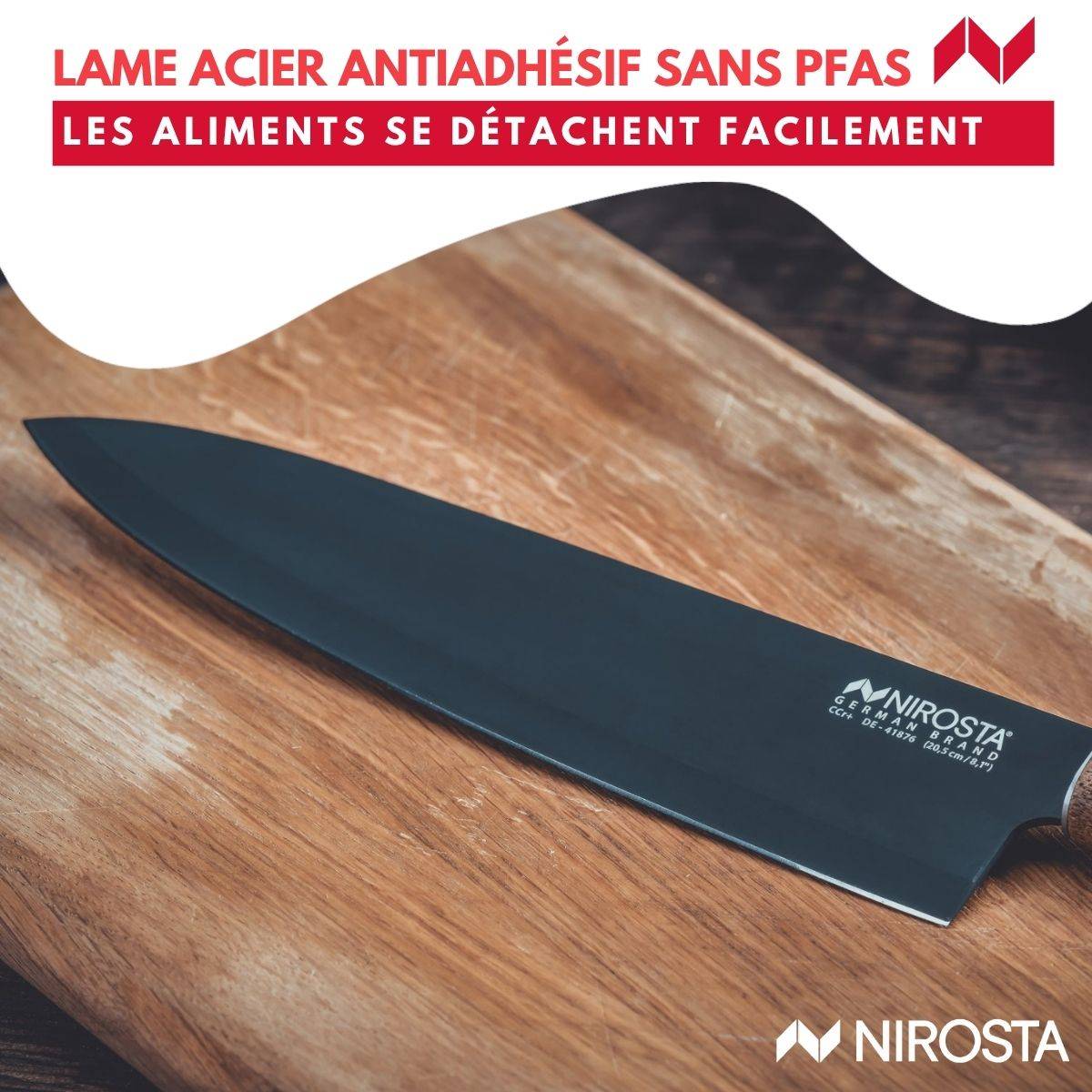 Couteau de chef 33 cm Nirosta Flow - Image 5