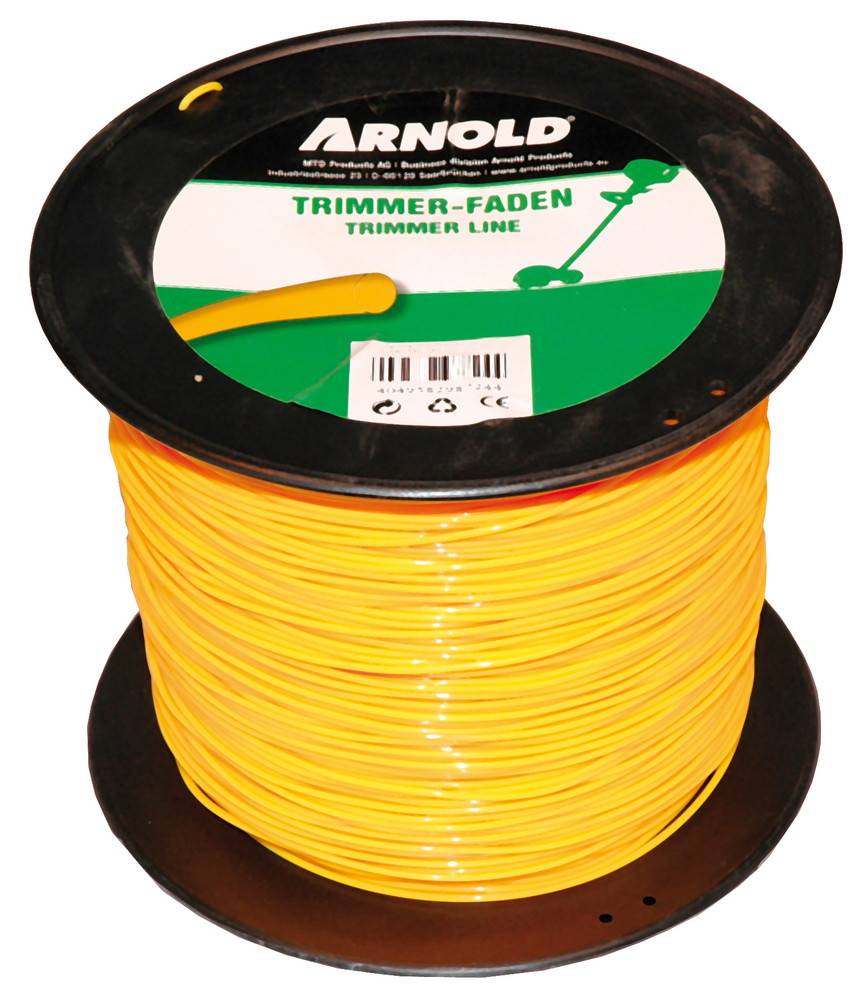 Arnold - Fil de coupe-bordure rond en nylon 2,4 mm × 246 m Arnold