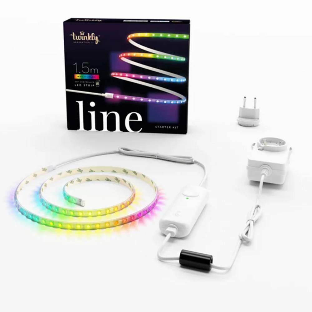STARTER KIT IP20 bande blanche 1,5m 90 LEDS multicolores RGB TWINKLY LINE - Image 2