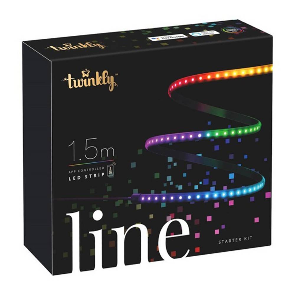 STARTER KIT IP20 bande blanche 1,5m 90 LEDS multicolores RGB TWINKLY LINE - Image 1
