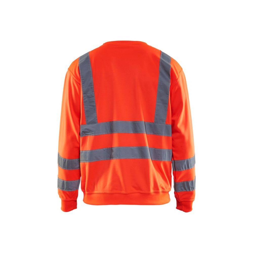 Blaklader - Sweat-shirt haute visibilité Blaklader col rond Rouge Fluo L - Image 2