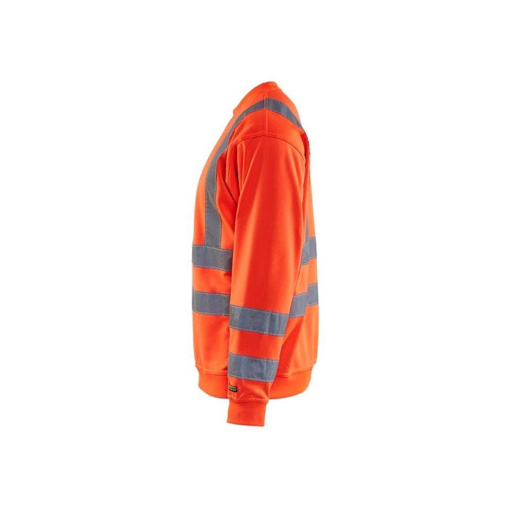 Blaklader - Sweat-shirt haute visibilité Blaklader col rond Rouge Fluo L - Image 4