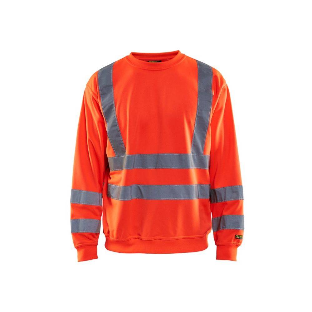 Blaklader - Sweat-shirt haute visibilité Blaklader col rond Rouge Fluo L - Image 1