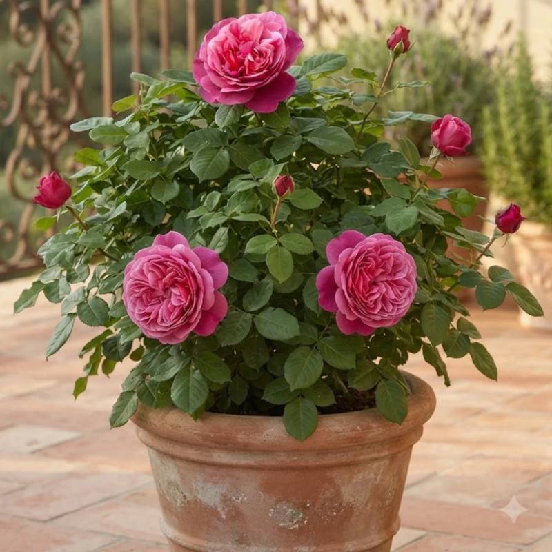 Rosier à grandes fleurs Line Renaud® 'Meiclusif' à fleurs Rose - feuillage Caduc - Pot de 10 L - 1/2 tige-  hauteur à maturité De 0,50 m à 1,00 m - Image 3