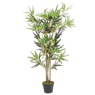 Bambou artificiel bambou et textile vert 40 x 40 x 120 cm, poids:3.3kg - PANGIVO
