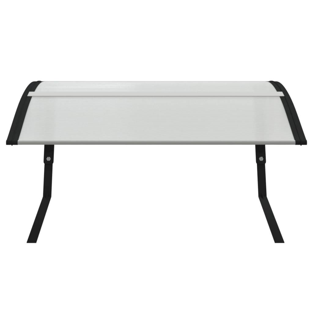 Garage pour robot tondeuse polycarbonate et métal noir 101 x 80 x 46 cm - PANGIVO - Image 4