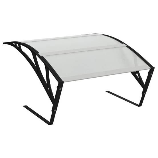 Garage pour robot tondeuse polycarbonate et métal noir 101 x 80 x 46 cm - PANGIVO - Image 6
