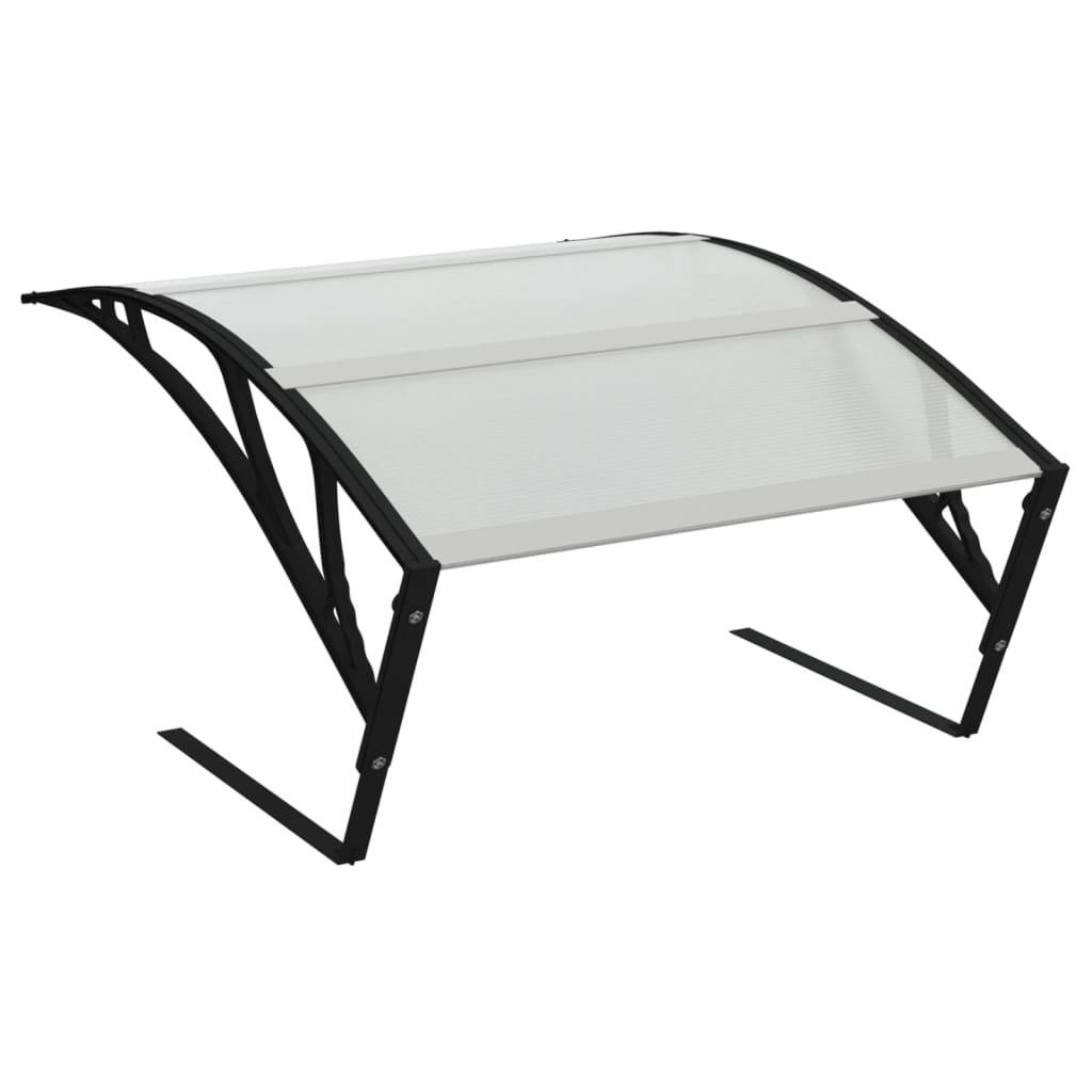 Garage pour robot tondeuse polycarbonate et métal noir 101 x 80 x 46 cm - PANGIVO - Image 6