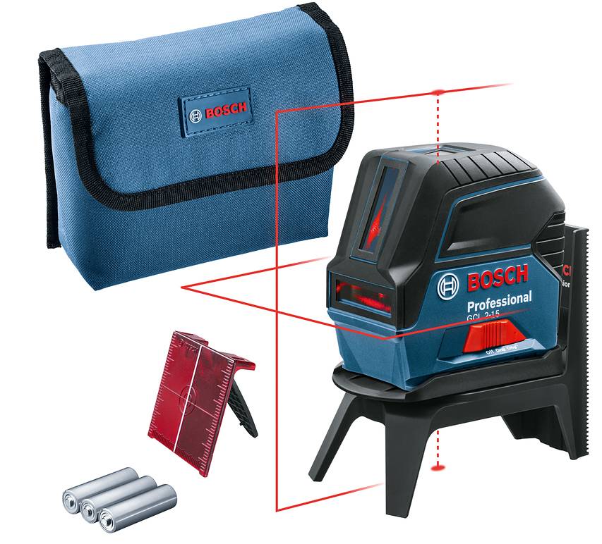 Bosch - Laser point et ligne 3x1,5V GCL 2-15 (sans batterie ni chargeur) en boîte carton - BOSCH - 0601066E00 - Image 1