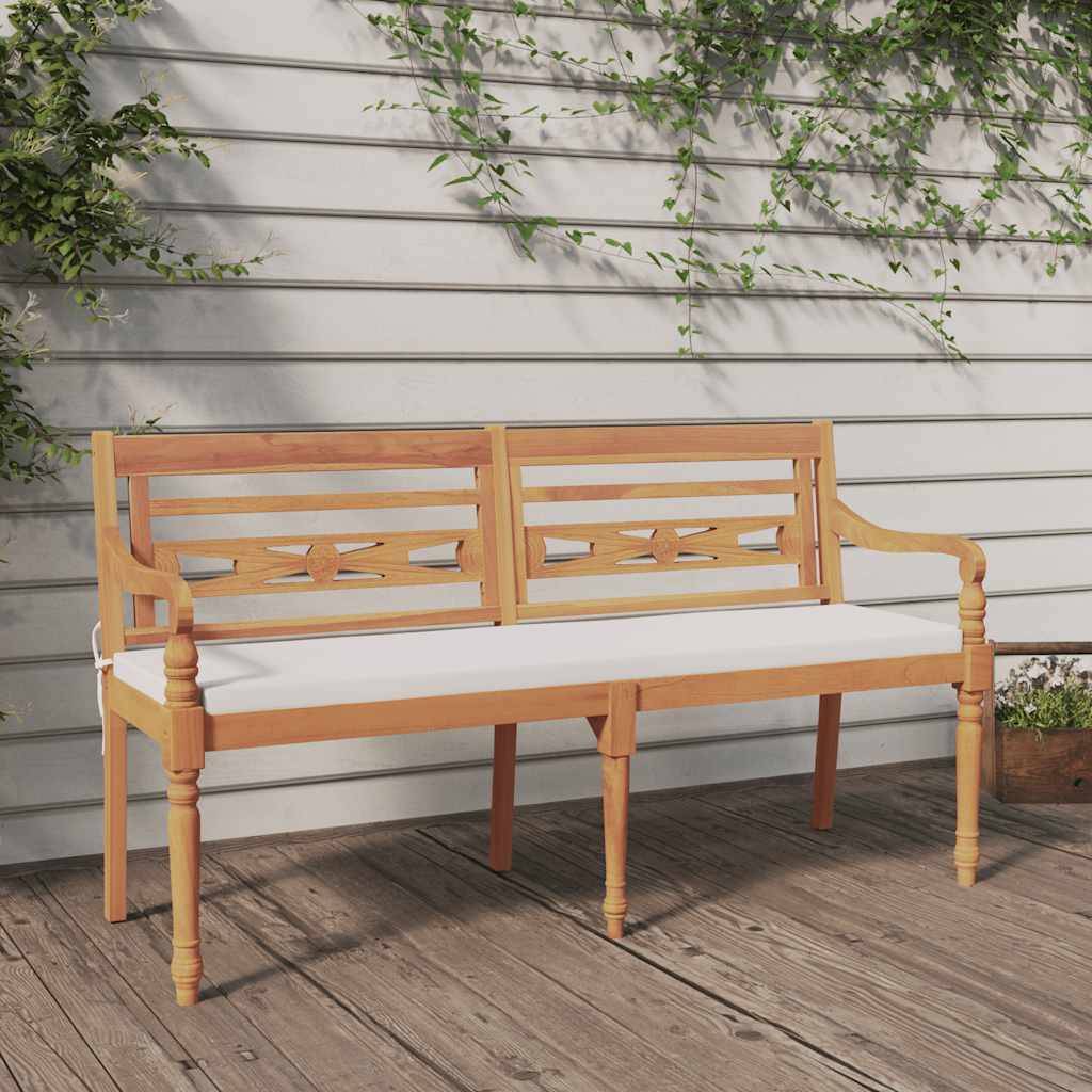 PANGIVO - Banc de jardin bois de teck naturel 150 x 51.5 x 84 cm, Poids:21.2kg - PANGIVO - Image 1