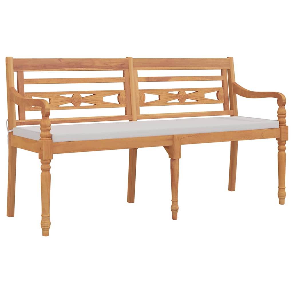 PANGIVO - Banc de jardin bois de teck naturel 150 x 51.5 x 84 cm, Poids:21.2kg - PANGIVO - Image 2
