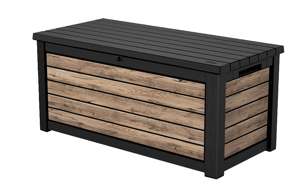 Keter - Coffre de rangement jardin 630L - Collection Signature - Aspect bois Douglas - KETER - Image 1