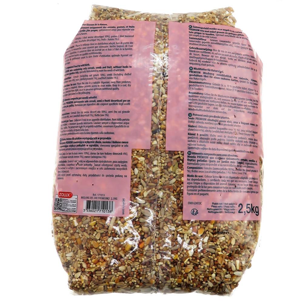 Zolux - Graines mélange premium décortiqué 2.5 kg pour oiseaux - Image 4