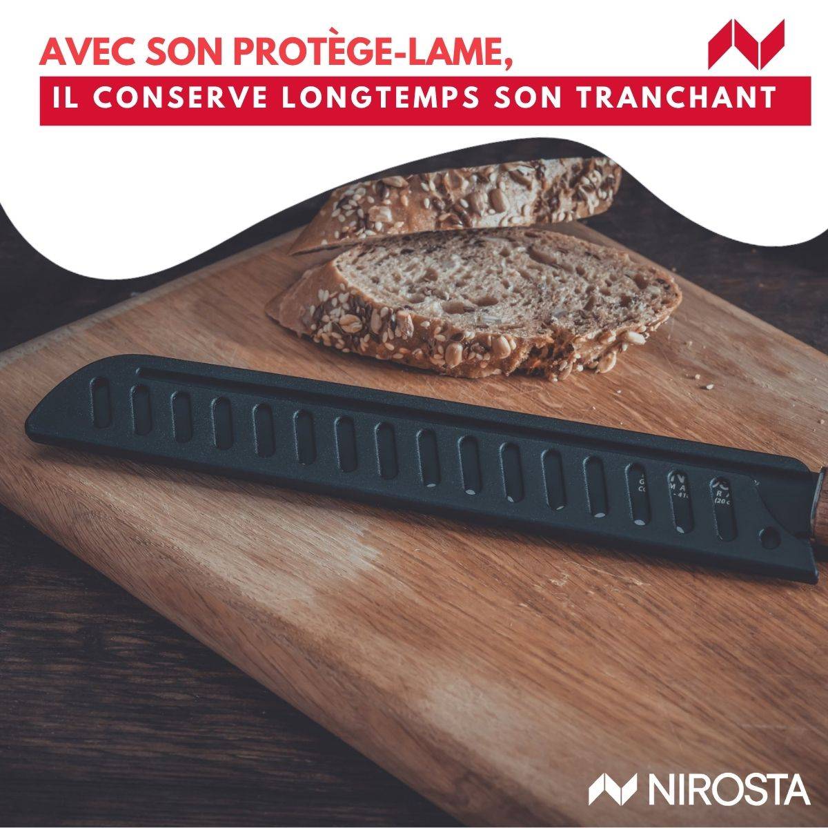 Couteau à pain 33,5 cm Nirosta Flow - Image 7
