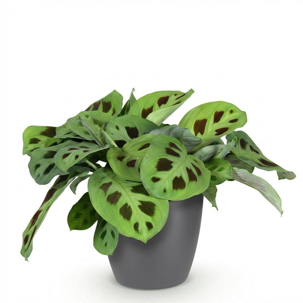 Maranta Fascinator Kerchoveana - Pet-friendly - Pot de 12cm - Hauteur 25cm - 1 plante - Gris - Plantes d'intérieur - Image 2