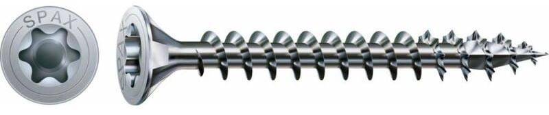 Vis universelle tête fraisée Torx filetage total WIROX 4X35 boîte de 1000 - SPAX - 1191010400355 - Image 1