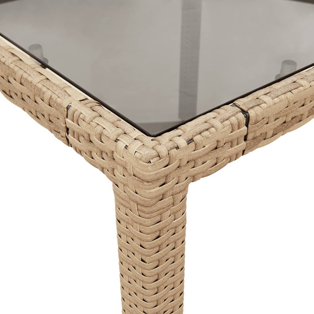 Table bois composite Prolenta Naturel 90 X 90 X 75 cm - P87211N - Image 8