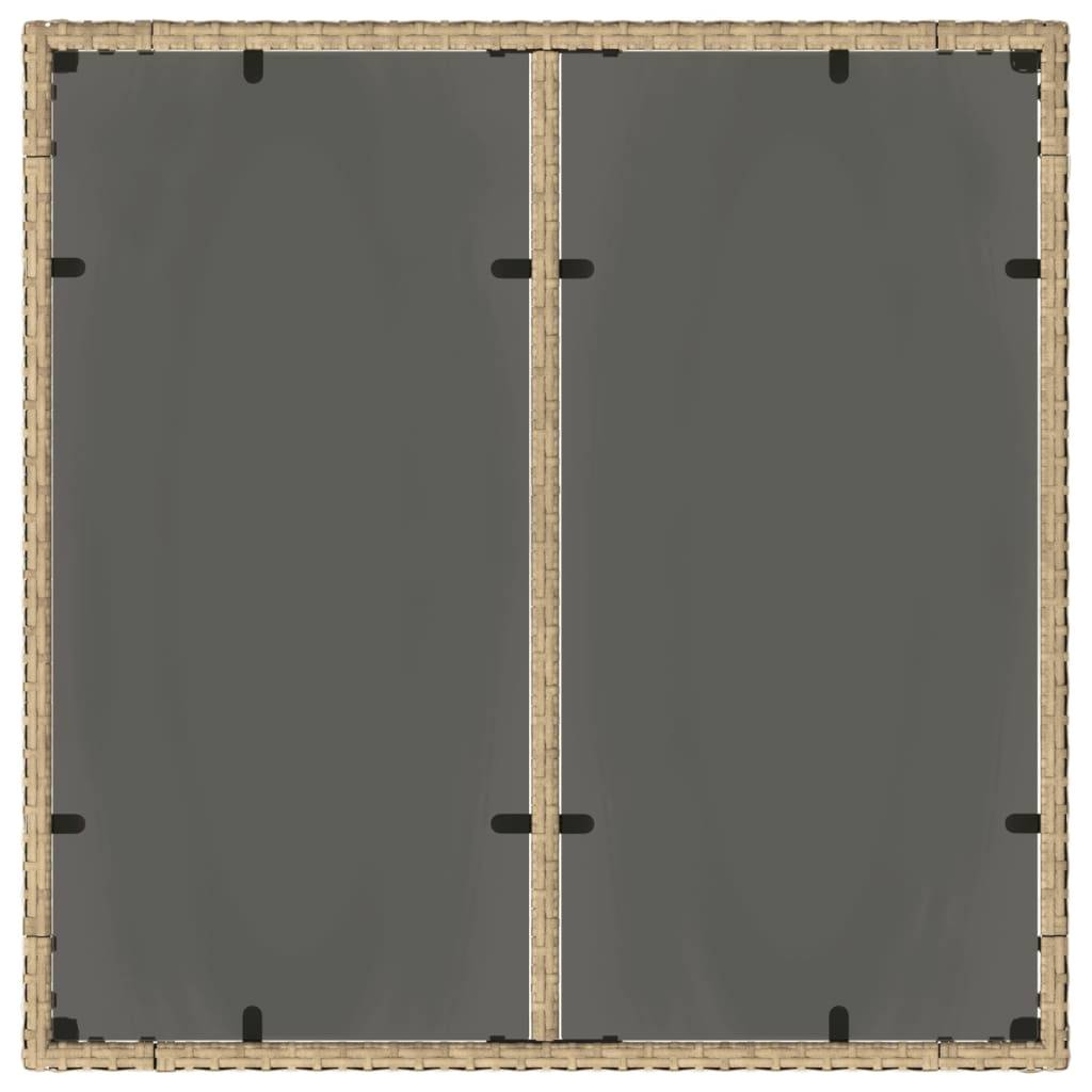 Table bois composite Prolenta Naturel 90 X 90 X 75 cm - P87211N - Image 7
