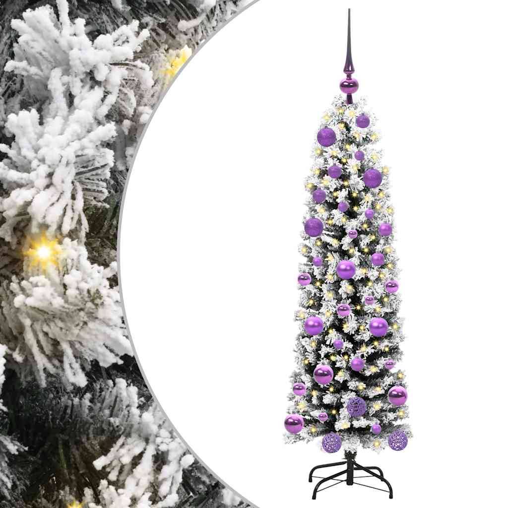 ComfortXL - Petit Sapin de Noël Artificiel 120 cm, Kit Complet avec 61 Boules et Guirlande LED USB – ComfortXL Outdoor Living - Image 2