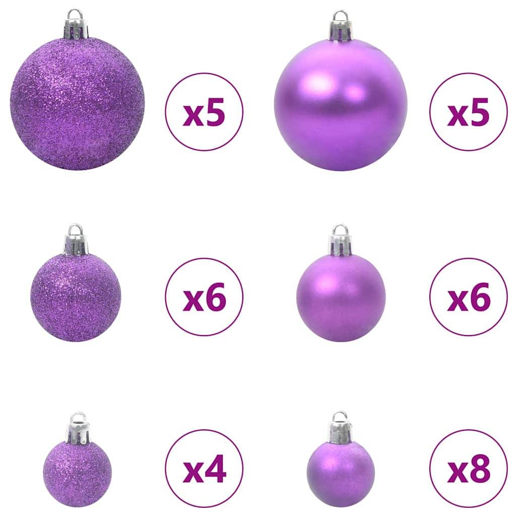 ComfortXL - Petit Sapin de Noël Artificiel 120 cm, Kit Complet avec 61 Boules et Guirlande LED USB – ComfortXL Outdoor Living - Image 7