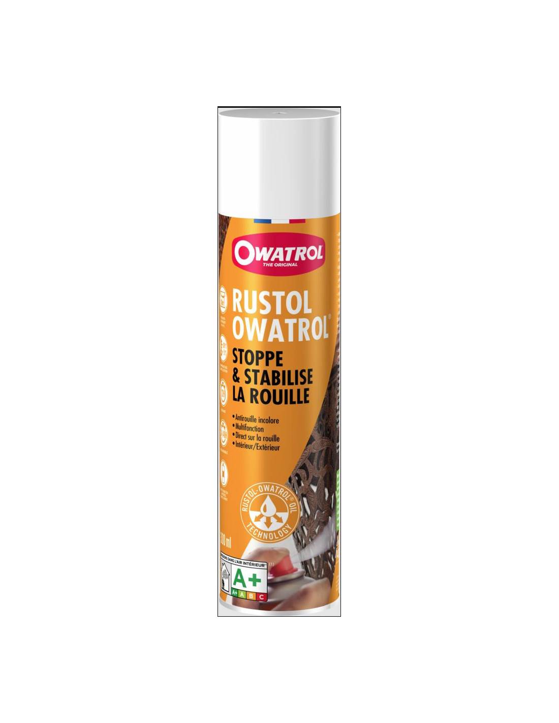 Owatrol - Rustol Aero 300ml Peinture Anti-corrosion Aérosol - Owatrol