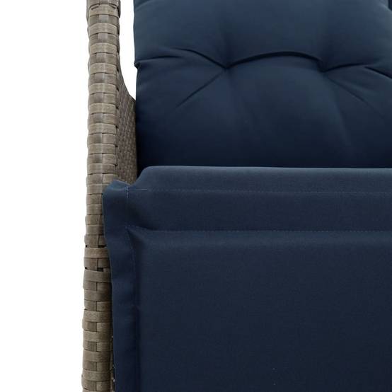 PANGIVO - Chaise de Jardin Inclinable Résine Tressée Grise 56 x 59 x 92 cm, Poids :11kg - PANGIVO - Image 8