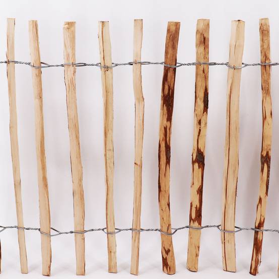 5m Clôture ganivelle 60cm de haut I Clôture en noisetier I Clôture en bois durable avec double harnais métallique I - Image 4