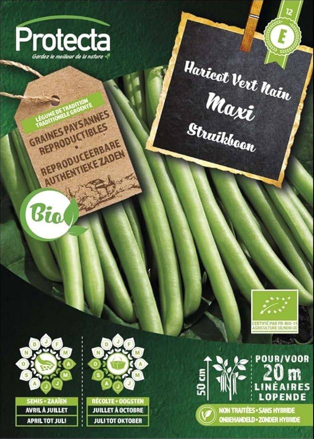 Protecta - Semence Haricot Vert Nain Maxi BIO
