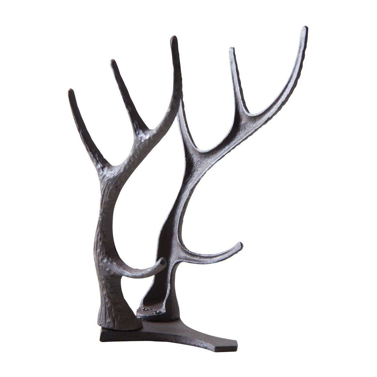 Aubry Gaspard - Porte-bouteilles cornes de cerf en fonte - Image 1