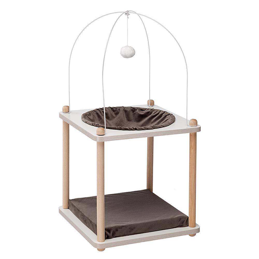 Ferplast - Meubles pour Chats YOKO, Bois FSC, avec Jeu de Chat et Hamac - Image 1