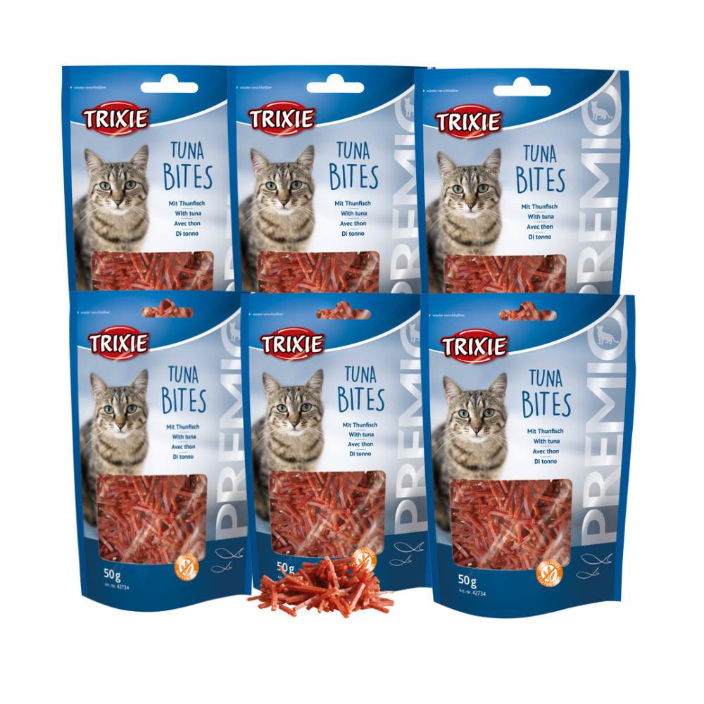 Trixie - Lamelles au thon et au poulet, 6 x 50 g Friandises pour chats