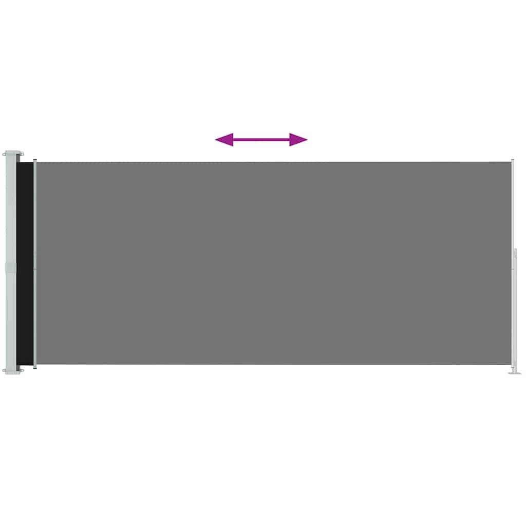 Store Banne - Auvent latéral rétractable de patio 200x500 cm Noir - MEUBLE PRO - Image 3
