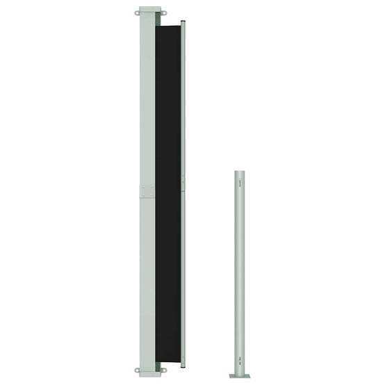 Store Banne - Auvent latéral rétractable de patio 200x500 cm Noir - MEUBLE PRO - Image 5